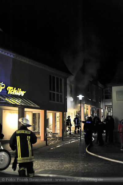 Feuer in Hagen Haspe Tchibo Filiale Voerder Strasse