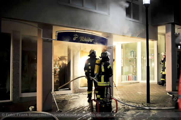 Feuer in Hagen Haspe Tchibo Filiale Voerder Strasse