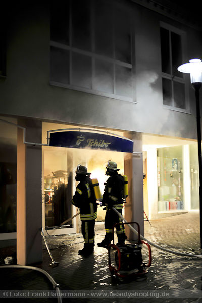 Feuer in Hagen Haspe Tchibo Filiale Voerder Strasse
