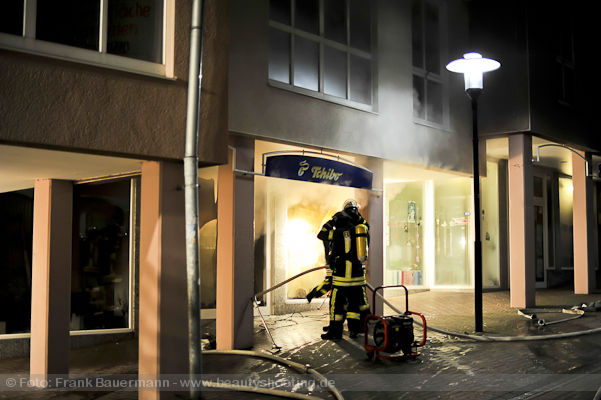 Feuer in Hagen Haspe Tchibo Filiale Voerder Strasse
