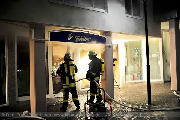 Feuer in Hagen Haspe Tchibo Filiale Voerder Strasse