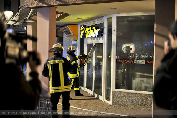 Feuer in Hagen Haspe Tchibo Filiale Voerder Strasse