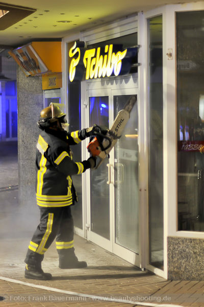 Feuer in Hagen Haspe Tchibo Filiale Voerder Strasse