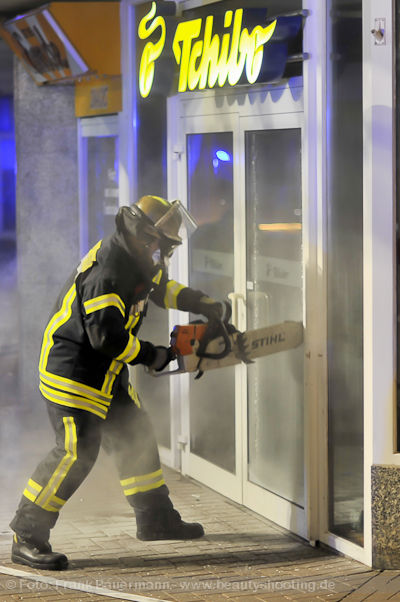 Feuer in Hagen Haspe Tchibo Filiale Voerder Strasse