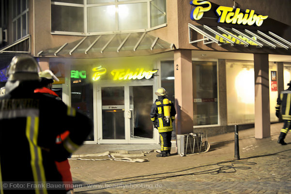 Feuer in Hagen Haspe Tchibo Filiale Voerder Strasse